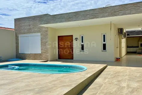 Imagem principal do Casa com piscina e espaço gourmet a 500 metros da praia em Areias Brancas