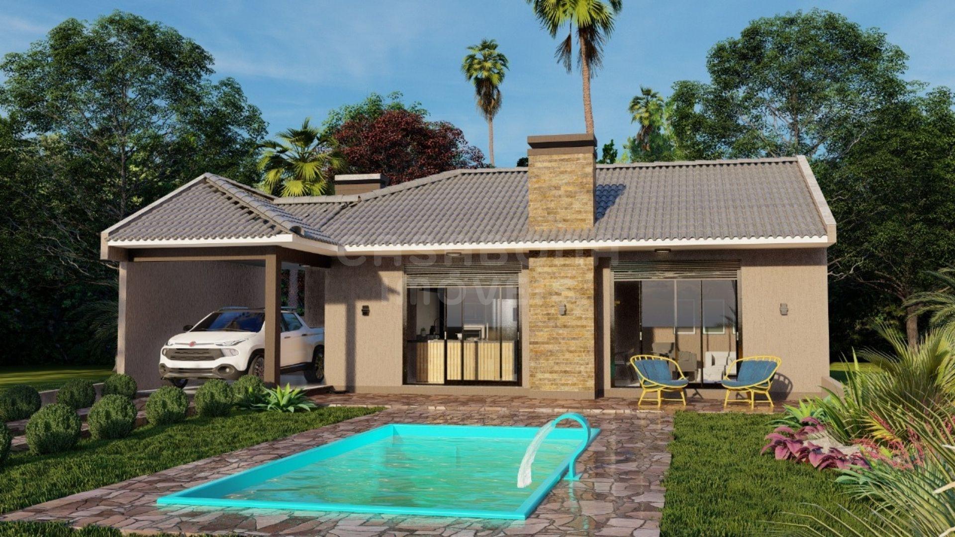 Casa com Piscina e Suíte no Bairro Vista Alegre em Arroio do Sal 